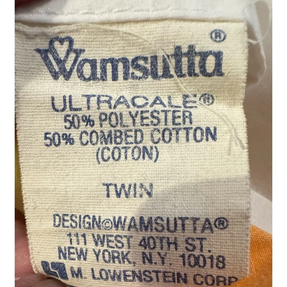 Wamsutta TOMORROWS RAINBOW 3 Piece Ultracale Sheet Set TWIN 1970’s Retro